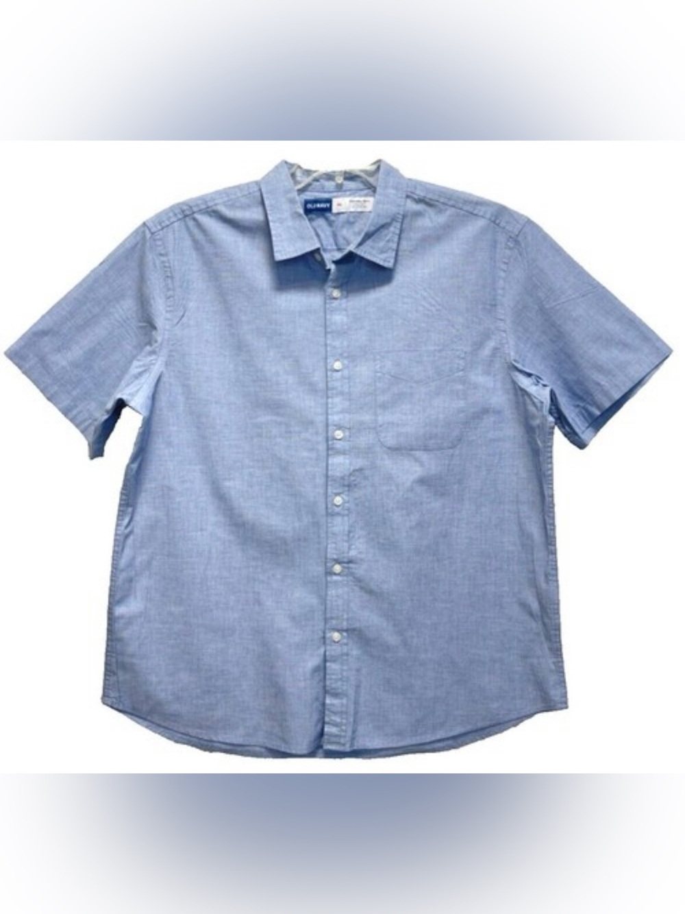 Thereabouts boys short sleeve button down shirt in blue
